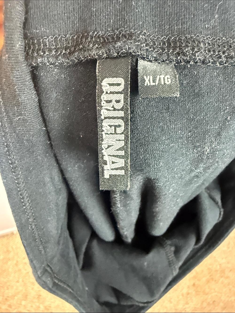 ORIGINAL Nicole Miller Black Cotton Blend High-Waisted Leggings - Size XL - Picture 9 of 11